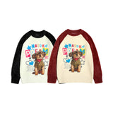 Women Sweater Animal Pattern Knitted Sweater Versatile Cute Style
