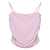 Women Vest Suspenders Skinny Slimming Pleated Hot Girl