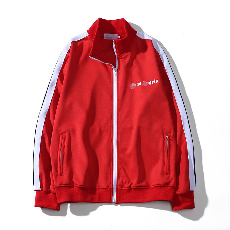 Palm Angels Sweatshirts Men and Women Loose Retro Sports Casual Jacket