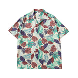 Short Sleeve Shirt Hawaiian Floral Short Sleeve Shirt Loose Casual