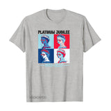 Inspired by Queen's Platinum Jubilee 2022 Elizabeth 70 Years T-shirt Short Sleeve T-shirt