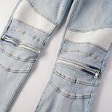 Amiri Jeans Vintage Slim-Fit Zipper Decoration #6630