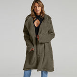 Women Fur Jacket Fashion Lamb Wool Coat