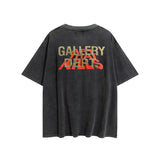Gallery Dept T Shirts Gallery Dept Printed round Neck Retro Short Sleeve T-shirt Loose Short Sleeve