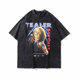Men T-Shirt Summer Retro Loose