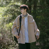 Men Shirts Loose Casual Jacket