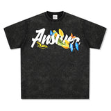 Unisex T Shirt Retro Short Sleeve T-Shirt Cotton
