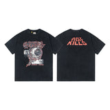 Gallery Dept T-Shirt Letter Pattern Washed Old Short Sleeve T-Shirt