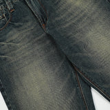 Men Jeans Retro Blue Loose-Fitting Casual