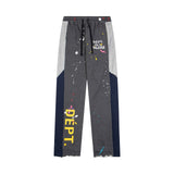 Gallery Dept Sweatpants Hand-painted ink-splashing contrasting casual trousers