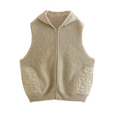 Women Vest Urban Casual Knitted Vest