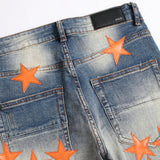 Amiri Jeans Stars Ripped Jeans