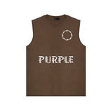 Purple Brand Tank T Shirts Sleeveless T-shirt Vest