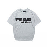 Fog Essentials T Shirts Spring/Summer FOG Letter Print Crew Neck Short Sleeves