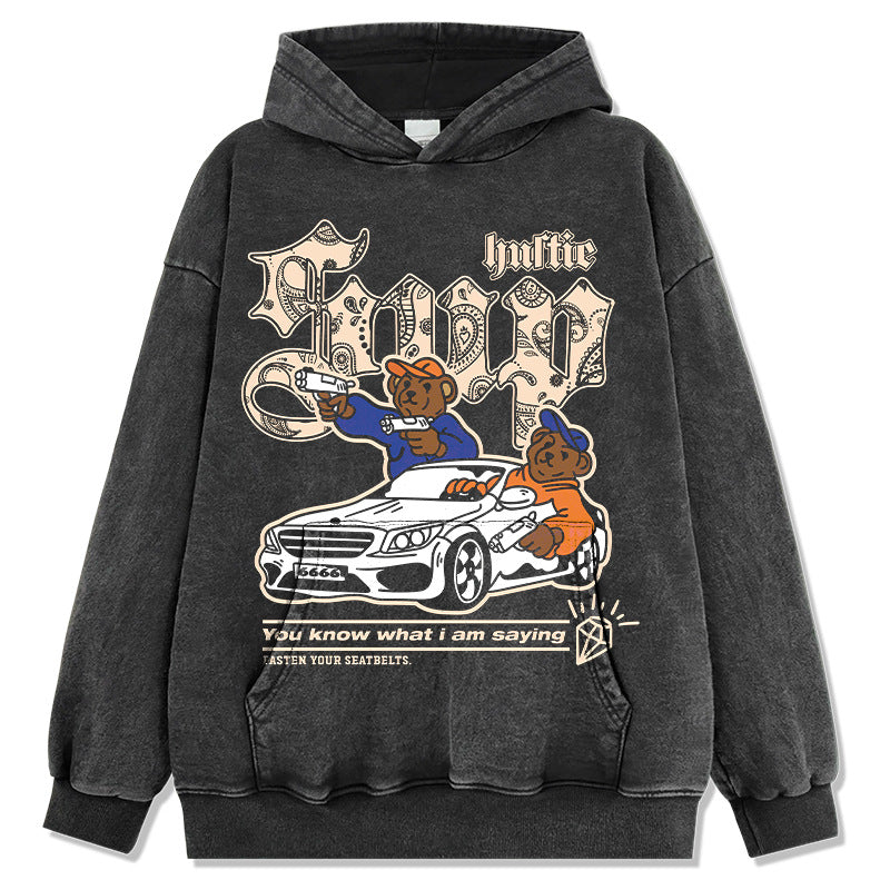 Unisex Long Sleeve Shirt Hooded Sweater