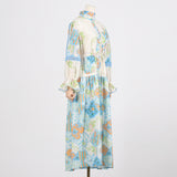 Bohemian Dress French Retro Print Dress