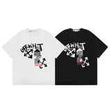 Off White T Shirts OW Square Letter Arrow Pattern Crew Neck Pullover Short Sleeves