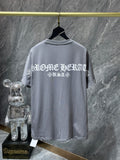 CHH Chrome Hearts T Shirts Simple Letter Slogan Horseshoe Cross Short Sleeve T-shirt