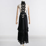 Bohemian Dress French Sleeveless Slimming Elegant Embroidery