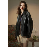 Unisex Pu Jacket Locomotive Style PU Leather Jacket