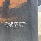 Fog Essentials T Shirts Spring and Summer FOG Joint Series Washing Water Old Crew Neck Pullover Short Sleeve