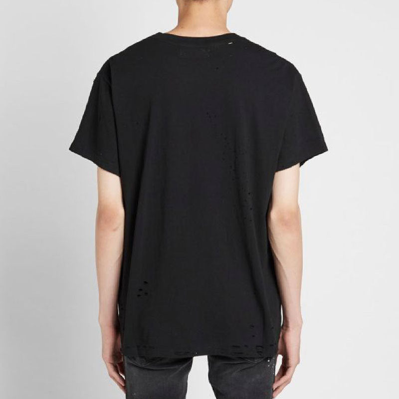 Amiri T Shirt Short Sleeve Printed Casual Hip Hop T-shirt for Men and Women