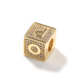 Jewelry street style STOP letter pendant necklace gold plated diamond rapper Royalty