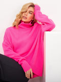 Women Work Business Casual Sweats Loose Turtleneck Sweater