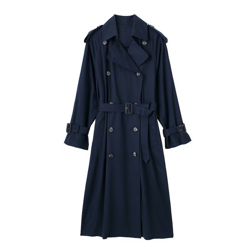 Women Trench Coat British Style Elegant Trench Coat Coat