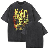 Washed Vintage Rock Band Korn Falling Away From Me