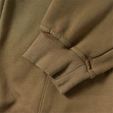 Men Fleece Lined Hoodie Fall/Winter Hoodie Men's Gradient Letter Embroidery Zipper Jacket