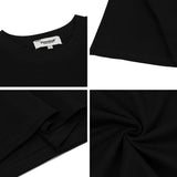 American vintage street T-shirt retro character print men's summer loose half sleeve