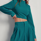 Women Co-Ords Autumn and Winter Fashion Women's Wear Sweatshirt Wide-Leg Pants