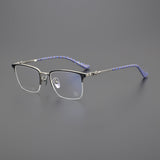 CHH Chrome Hearts Glasses Pure Titanium Glasses Myopia Glasses Frame Ultra Light Business Half Frame
