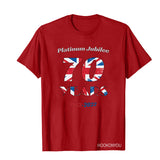 Inspired by Queen's Platinum Jubilee 2022 Elizabeth 70 Years T-shirt Pattern Printing