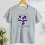 Inspired by Queen's Platinum Jubilee 2022 Elizabeth 70 Years T-shirt Printed Letters British Style T-shirt Short Sleeve