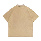 Men T-shirt Retro Alphabet Short Sleeve T-shirt for Men and Women