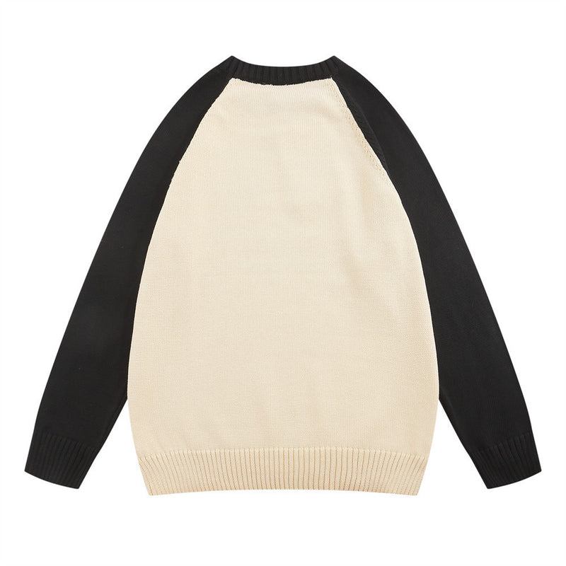 Men Sweater Baby Crocodile Graffiti Sweater