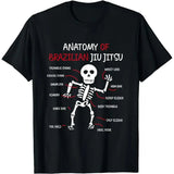 Jiu Jitsu Halloween Shirts Funny Anatomy of T shirt
