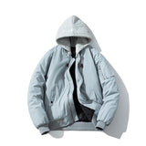 Mens Vintage Jackets Baseball Uniform Simple Jacket Padded Pilot