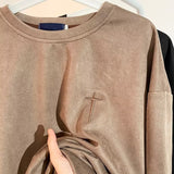 Men T Shirt Suede Loose Summer