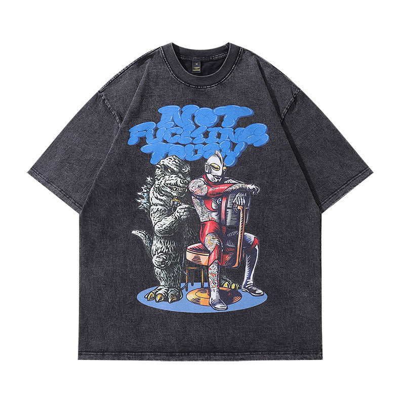 Men's T-Shirt Printed T-shirt Men's and Women's Short Sleeve