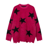 Women Sweater Jacquard Soft Knitted Idle Style