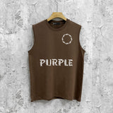 Purple Brand Tank T Shirts Sleeveless T-shirt Vest