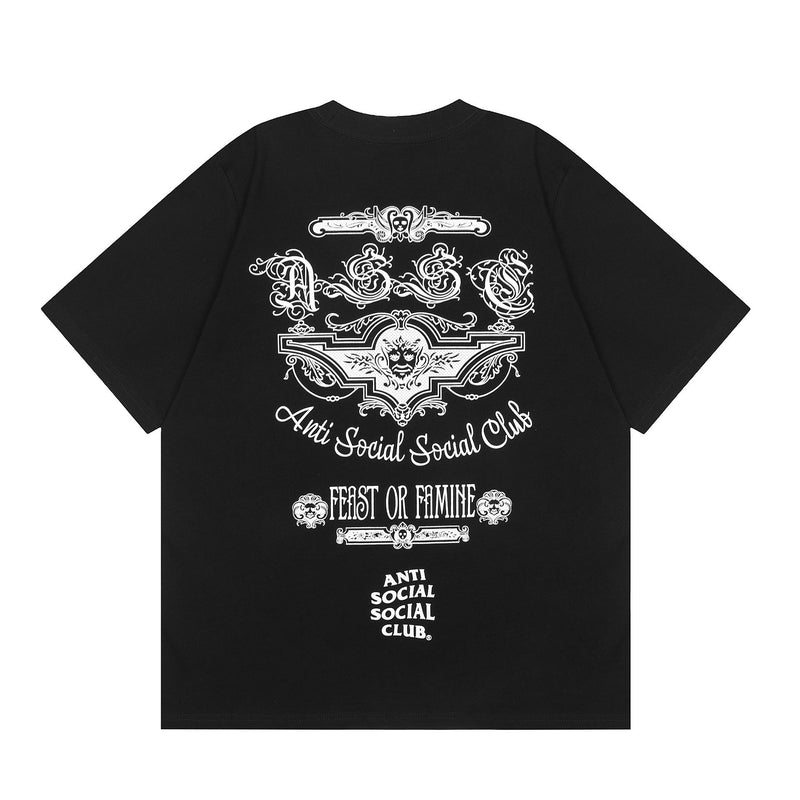 ANTI SOCIAL CLUB T-Shirt ANTI Print Casual