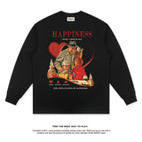 Unisex Long Sleeve Shirt Autumn and Winter Cotton Men