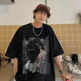 Men T Shirt Loose All-Match Summer