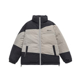 Unisex Coat Loose Thick Stand Collar Winter Cotton Dress