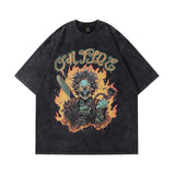 Men T-Shirt Tkpa Retro Short Sleeve Men's T-shirt Half Sleeve