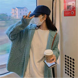 Women Knitted Cardigan Jacket Loose